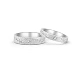 18K German Wedding Band Pair RM006