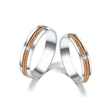 18K German Wedding Band Pair RM008