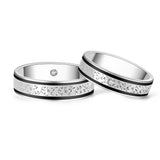 18K German Wedding Band Pair RM010