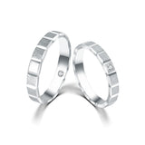 18K German Wedding Band Pair RM012