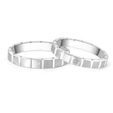 18K German Wedding Band Pair RM012