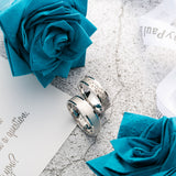 18K German Wedding Band Pair RM014