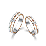 18K German Wedding Band Pair RM016
