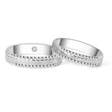 18K German Wedding Band Pair RM017