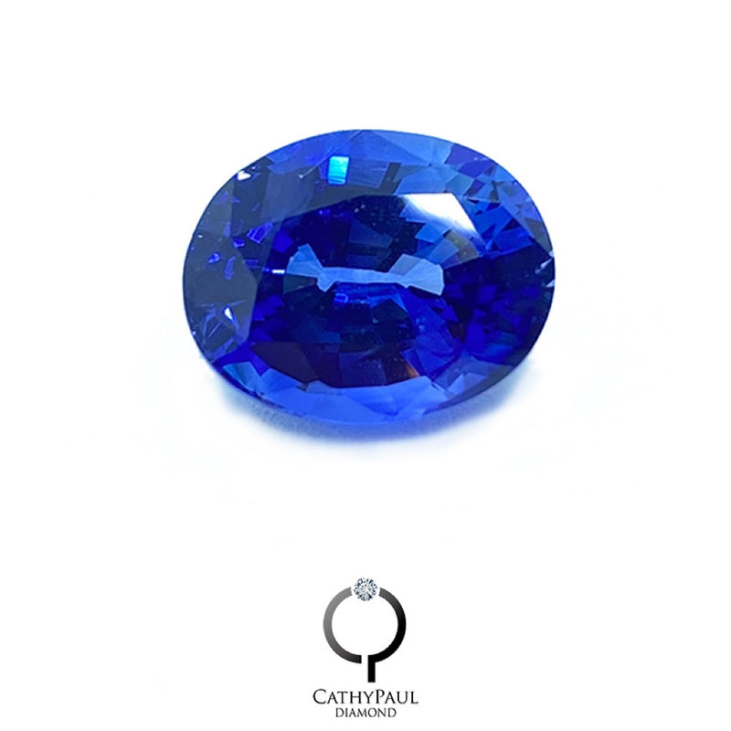 GRS Natural Sapphire Oval 7.03ct Blue