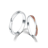18K粉紅鑽結婚對戒 系列 006