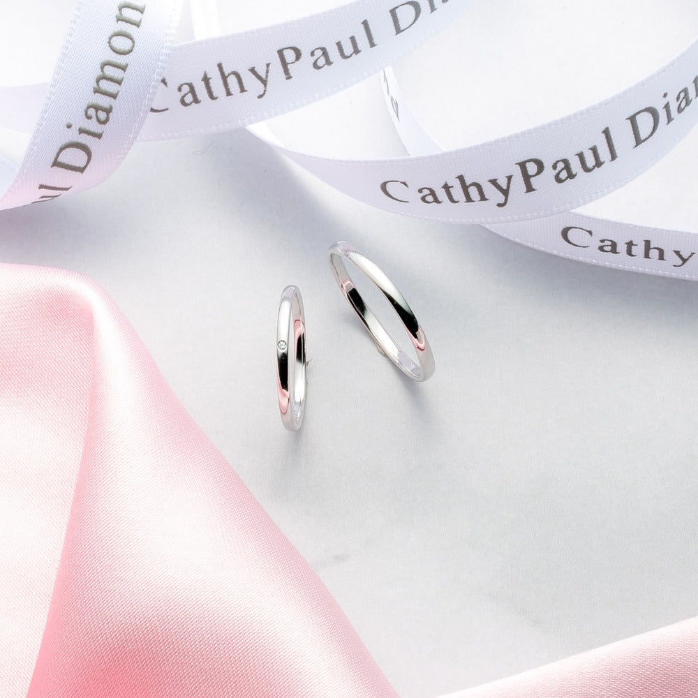 Timeless Ones Wedding Band Pair TO005