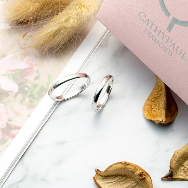 Timeless Ones Wedding Band Pair TO006