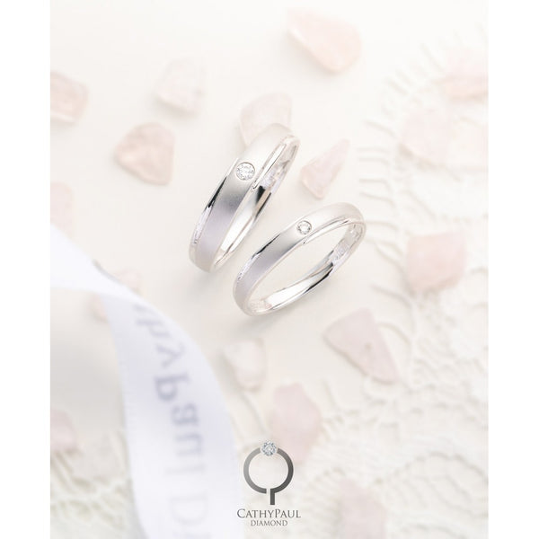 18K Wedding Band Pair YR7387-YR7388