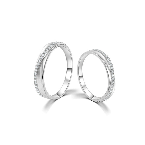 18K Wedding Band Pair YR7881-YR7882