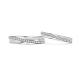 18K Wedding Band Pair YR7881-YR7882